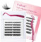 FADLASH Kit Ciglia Finte Pressione Ciglia Autoadesive, Senza Colla, 72pcs Ciglia+Pinzette(Z2)