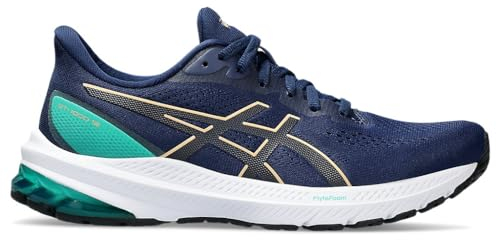 ASICS Damen GT-1000 12 Sneaker, Blue Expanse/Champagne, 40 EU