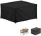 LAMUNI Abdeckung für Gartenmöbel wasserdichte Schutzhülle Gartenmöbel Anti-UV Abdeckplane für Gartentische Terrassenmöbel, Schwerlast 420D Oxford Outdoor Abdeckhaube für Möbelsets, 120x90x75cm