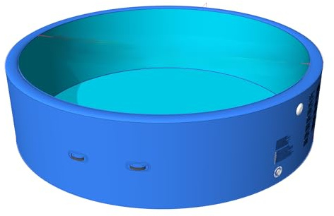 HeRo24 SCHWIMMBECKEN Pool Durchmesser 360 cm Höhe 100cm POOLSET MIT LUFTPUMPE DROPSTICH Pool