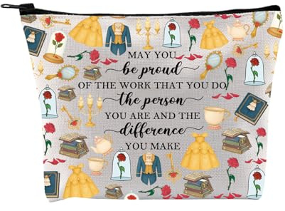 PLITI Beauty Beast Story inspiriertes Geschenk May You Be Proud of The Work That You Do The Person You Are Princess Belle, Be Proud Beauty Bagu, modisch
