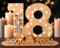 Giftota - Originelle 18 Geburtstag Geschenk Frauen & Männer - Geldgeschenke Geburtstag 18 mit LED Lichterkette Ständer - 2024 Holz-Schild Gästebuch - 18 Geburtstag Deko - Personalisierbares Geschenk