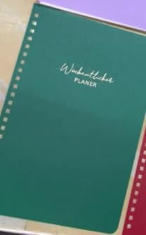 BIROYAL Undatierter Wochenplaner | Terminplaner A5 | wöchentlicher Terminkalender mit To-Do-Liste, großem Notizfeld | 52 Blatt Terminplaner auf Deutsch Ringbuch mit Hardcover | Planer dunkelgrün
