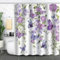 FAIRYGATE Shower Curtains for Garden Vintage Rustic Flowers and Leaves Garden Curtain Barn Door Outdoor Shower Curtain Countrylife Bathroom Decor with Hook 71X 71 inch B9505