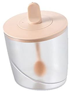 Azucareros Caja de condimentos de plástico Estante de Especias de Cocina con Tapa Cuchara Contenedor Mini Botella de Especias Azucarero Hogar Especias Artículo de Cocina (Color: Rosa)