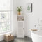 Dripex Meuble de Rangement, Armoire de Salle de Bain Étroite, Armoire Latérale pour Toilette