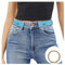 JasGood Schnallenfreier Damen Stretch Elastischer Gürtel für Damen Herren, Plus Size Keine Schnalle Unsichtbarer Gürtel für Jeans Hosen, Himmelblau, 64cm(Für Hosengröße 86cm-125cm)
