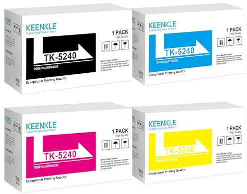 KEENKLE TK-5240K Schwarzer Original-Toner 1T02R70NL0, kompatibel mit ECOSYS M5526cdn, M5526cdw, P5026cdn, P5026cdw
