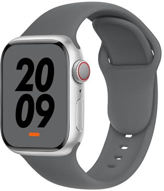 DONEGANI C1A para Correa Apple Watch Se Ultra 2 40mm 44mm 46mm 42mm 45mm 41mm 38mm 49mm Series 10 9 8 7 6 5 4 3 Mujer Hombre Original Pulsera Strap Gris barro volcánico