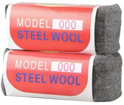 Stahlwolle, 2 Stück 000 Stahlwolle, Einfach Zu Schneiden, Polieren, Reinigung von Kunststoffjalousien, Zum Füllen von Löchern und Rissen in Wänden, für Räume, Garagen und Gärten