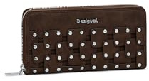 Desigual Porte-Monnaie New Patch Fiona Long Wallet Chocolate Marron foncé