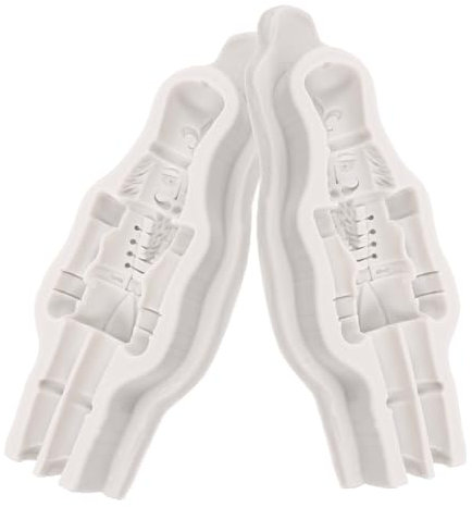 Housoutil 2 Pièces Moule Casse-Noix Décor Casse-Noisette Pastel Ornements De Noël Soldat Boîtes De Conserve Moule Casse-Noisette Le Casse-Noisette De Noël Trousse Gel De Silice Light Grey