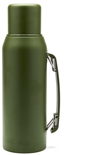 BALIBETOV Termo para Mate – 1 Litro – Aislado al Vacío con Doble Pared de Acero Inoxidable – Libre de BPA – Diseñado Especialmente para Cebar Mate (Green)