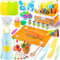 EFO SHM Kindermesser, Kinder Backen Set mit Ausstecher, kochschürze Kinder, Matschküche Kinderküche Zubehör Kinderspielzeug Geschenk Spielzeug ab 3 Jahre