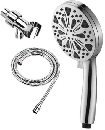 LALAFINA 1Set High Pressure Mode Handheld Shower Head Kit with Hose and Bracket Ergonomic Design for Easy Use for Home and Bathing Elderly and Pets