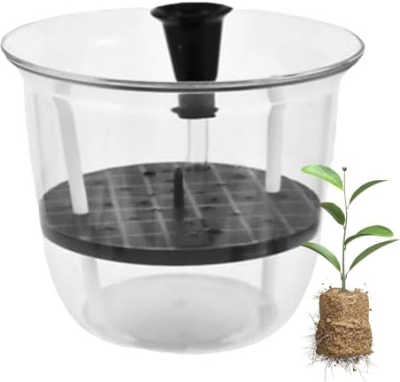 JIYIHENKEAI Automatische Bewässerungstöpfe, Hydrokultur-Pflanzbehälter | Wassersparende Anzuchttöpfe, Pflanzgefäß mit Kapillarwirkung für Hydrokultur, Erdbeeranbau, Tomatenanbau(S)