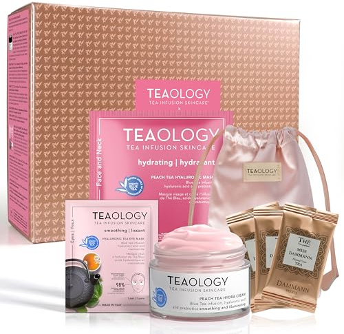 Teaology HYDRATING BEAUTEA RITUAL - Peach Tea Hydra Cream + Peach Tea Hyaluronic Mask + Hyaluronic Tea Eye Mask