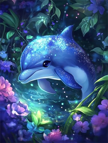 Puzzle 120 Piezas Adultos Delfín abandona el océano, 25x20cm Rompecabezas 120 Piezas para Adultos, Pasatiempo Creativo, Diversión por Partida Doble, Juego de Habilidad para Toda La Familia