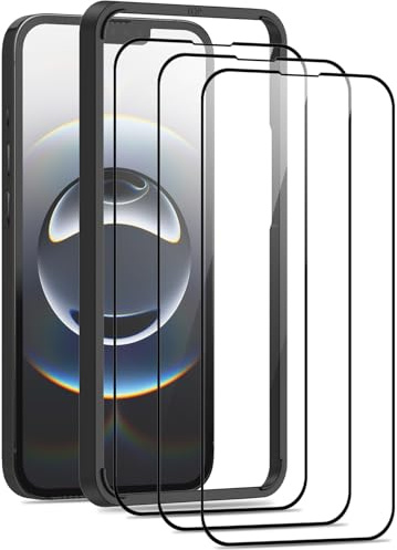Elecshion [3 Pack] Screen Protector for iPhone 16e 2025, iPhone 14 6.1 Inch, Tempered Glass with Easy Installation Tool,9H Hardness,Anti-Scratch, Case-Friendly, Film