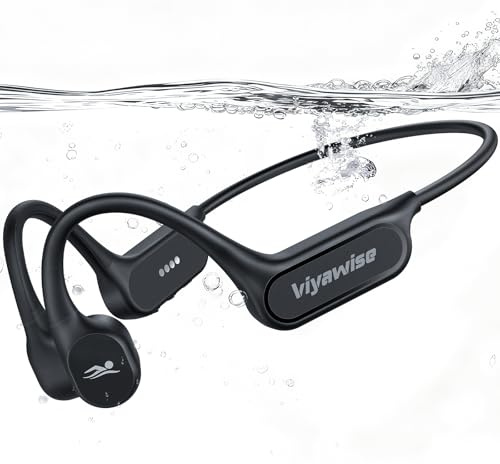 Belife B11 Bone Conduction Headphones IP68 Waterproof | 32GB & Bluetooth 6.0 Wireless Earbuds for Swimming, Underwater Open Ear Headphones with Mic for Sport