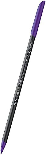 edding 1200 Fasermaler fein - violett (lila) - 1 Stift - Rundspitze 1 mm - Filzstift zum Zeichnen und Schreiben - für Schule, Mandala