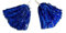 1 Paar Cheerleader Pom Poms Tanzwedel Puschel Tanzpuschel Wedel Pompoms in BLAU NEU