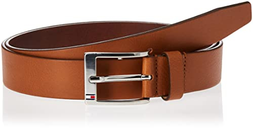 Tommy Hilfiger Herren Gürtel NEW ALY BELT, Gr. 110 cm, Braun (DARK TAN 257)