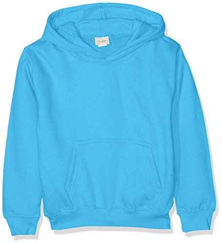 AWDis Boy's Kids Hoodie, Blue (Hawaiian Blue), X-Large