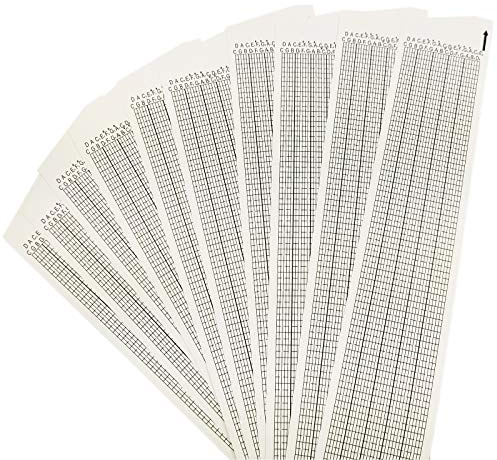 30 Note blanko Streifen von Musik Box Refill blanko Papier für Handkurbel Music Box Bewegung 10 PCS