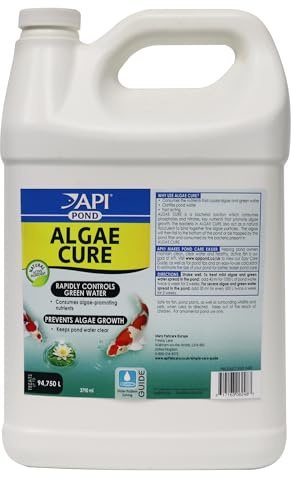 API Pond Algae Cure Control Solution, Safe for Pets When Used As Directed, 3.8 Litre Bottle