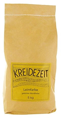 Kreidezeit Leimfarbe, geleimte Wandfarbe, 5 kg, weiß