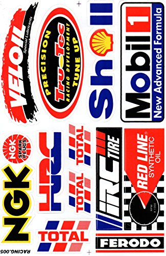 DD Sponsoren Sticker Aufkleber Folie 1 Blatt 270 mm x 180 mm wetterfest