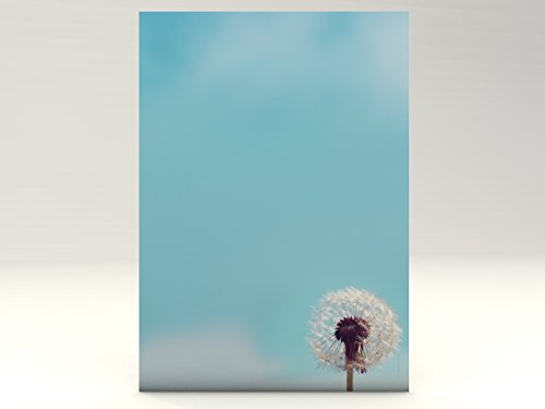 Briefpapier | Pusteblume | 20 Blatt Florales Motivpapier DIN A4