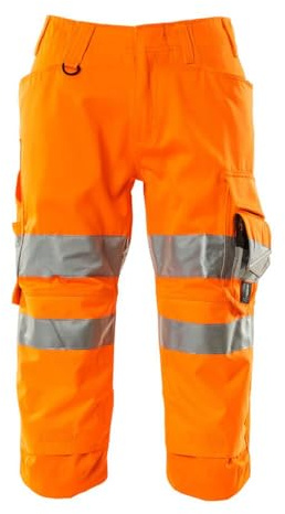 Mascot 17549-860-14-C48 Dreiviertel-Hose Klasse 2, Warn-Orange, C48