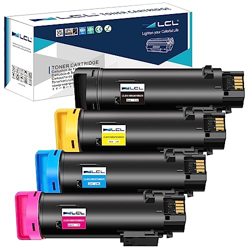 LCL Kompatibel Tonerkartusche 6510 6510DN 6510N WorkCentre 6515 6515DN 6515DNI 6515DNW 6515N 6515NW 106R03480 106R03477 106R03478 (1Schwarz 1Cyan 1Magenta 1Gelb) kompatibel für Xerox WorkCentre 6515