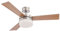Deckenventilator mit Beleuchtung und Fernbedienung Leise - Ventilator Decke mit Licht - 3 Flügel Beidseitig Montierbar - Deckenlampe mit Lüfter Schlafzimmer 3 Stufen - Durchmesser 105 cm