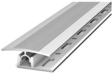 2 Stück - Übergangsprofil mit Basisprofil 90 cm silber