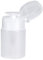 60 ML Pump Dispenser Bottle, Nail Polish Remover Cleanser Dispenser Nail Art Tool, 2 Colors Plastic Liquid Container with Flip Top Cap, Empty Travel Containers for Cosmetic Lotion Face Toner(White)
