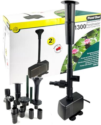 POND ONE Pondmaster 1300 Pond Fountain and Filter Pump… (1100L/H)