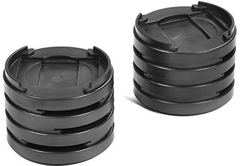 8 Stück/Set Möbel Riser, Multi-Slot Möbelerhöher Betterhöhung Möbelerhöhung Tischerhöher Elefantenfuß Bed Riser, für Tisch Schreibtisch Sofa (Schwarz)