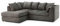 CHICAGO JUMBO CORD CORNER SOFA 5 COLOURS - LEFT/RIGHT HAND (Charcoal Grey, Left Hand Corner Sofa)