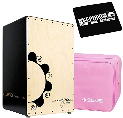 J.Leiva Percussion Zoco 2.0 Cajon + KEEEPDRUM Tasche + Sitz-Pad Auflage