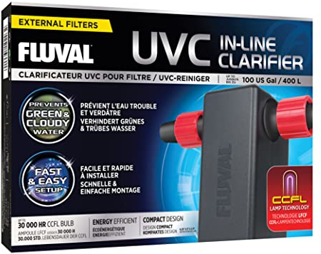 Fluval UVC Clarifier for Aquariums, UVC Clarifier with CCFL Lamp Technology
