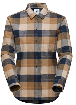 Mammut Trovat Longsleeve Shirt Women, Marine-Savannah, S