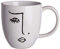 BUTLERS LINE ART Tasse mit Gesicht 350ml