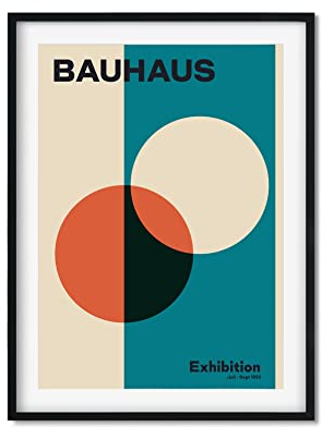 MReinart Bauhaus Plakat Ausstellung 1923 Weimar - DIN A3 Poster Ungerahmt Reproduktion 250 g/m², Weiß, Einheitsgröße