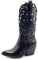 Toocool - Scarpe Donna Stivali Stivaletti Texani camperos Western Traforati G629 [39,YG888 Nero]