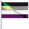 Aromantic Aro Ace Asexuelle Pfeilflagge Willkommensfeier Outdoor Outdoor Dekorationen Picks Home House Garden Yard Decor 91 x 152 cm große Flagge