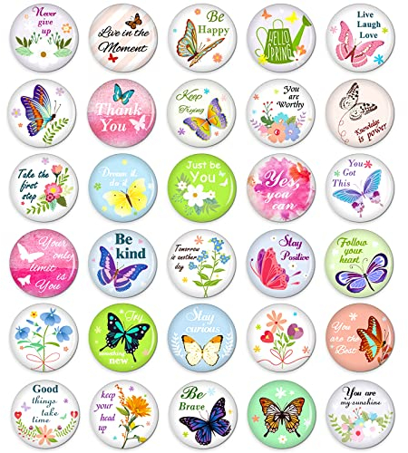 MORCART 30 Stück Magnete für Magnettafel Schmetterling Kühlschrankmagnete lustige Geschenk Whiteboard Küche Schulschränke Klassenzimmer Büro Kabine dekorative Magnete Geschenke für Erwachsene Kinder