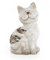 Logbuch-Verlag Katze Deko Figur braun grau aus Keramik Katzenfigur Geschenk Geburtstag 21,5 cm